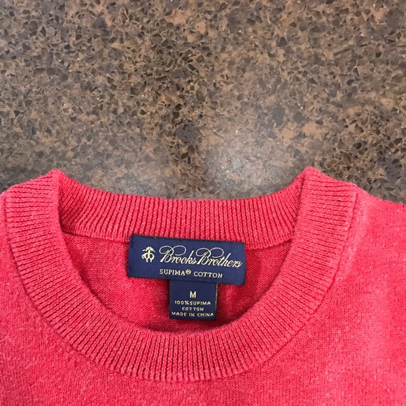 Brooks Brothers Red 100% Supima Cotton Sweater - Picture 2 of 5